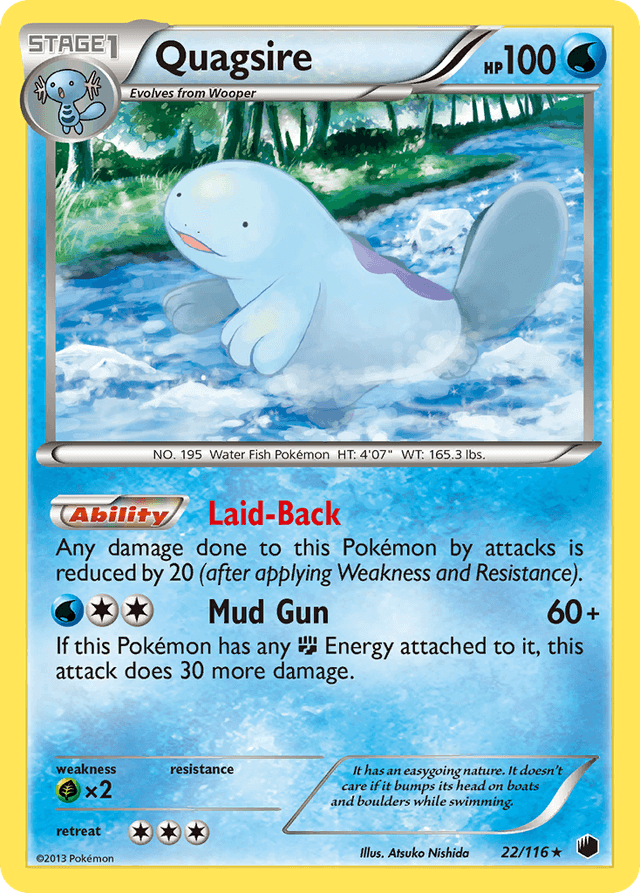 Carta Quagsire 22/116 do set Plasma Freeze — Pokémon TCG | Bynx