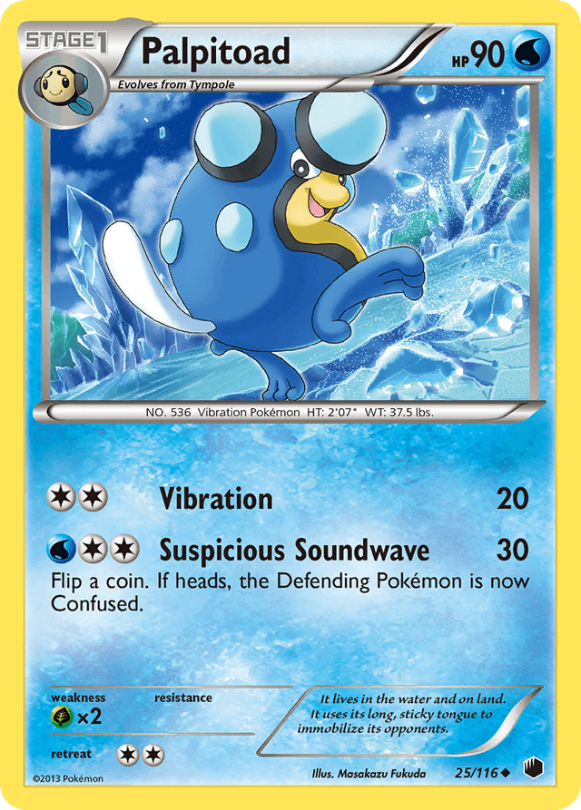 Carta Palpitoad 25/116 do set Plasma Freeze — Pokémon TCG | Bynx