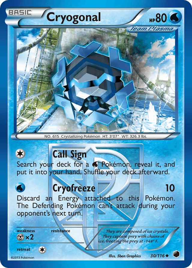 Carta Cryogonal 30/116 do set Plasma Freeze — Pokémon TCG | Bynx