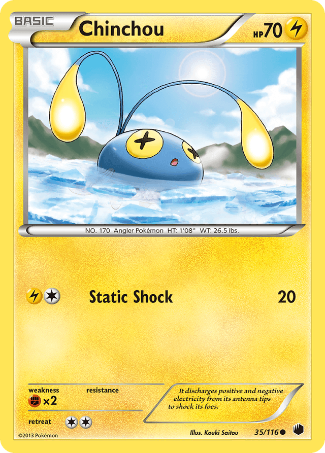 Carta Chinchou 35/116 do set Plasma Freeze — Pokémon TCG | Bynx