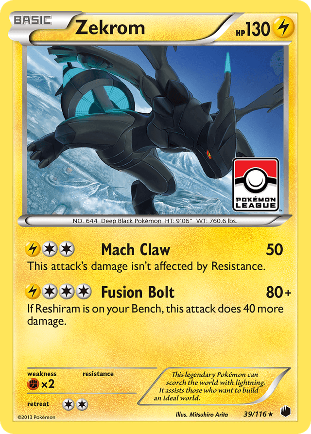Carta Zekrom 39/116 do set Plasma Freeze — Pokémon TCG | Bynx