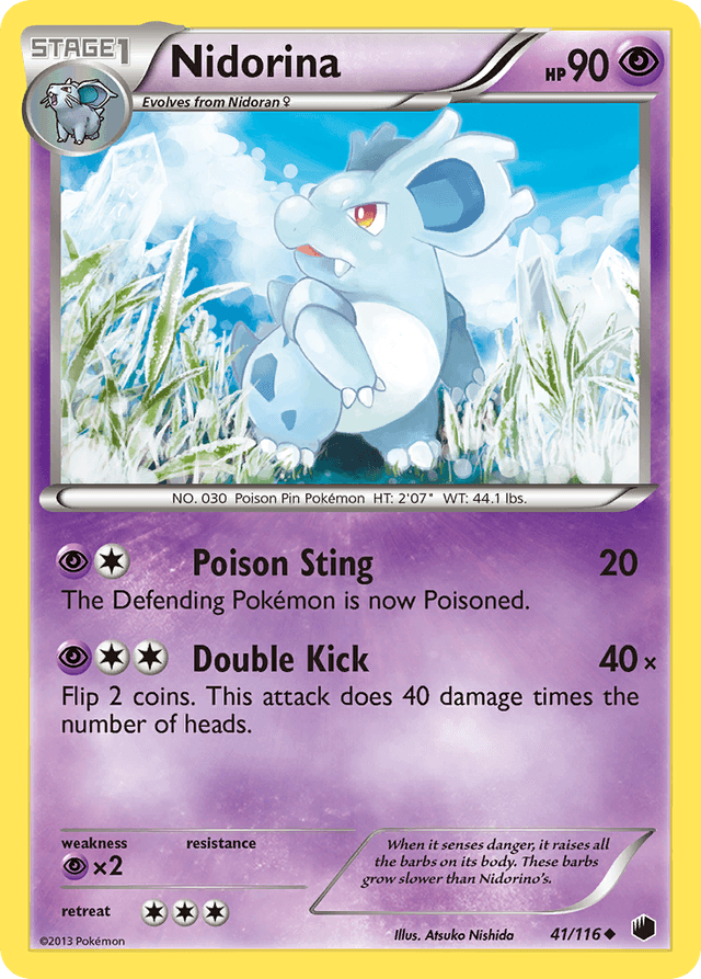 Carta Nidorina 41/116 do set Plasma Freeze — Pokémon TCG | Bynx
