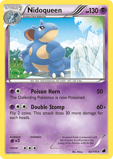 Carta Nidoqueen 42/116 do set Plasma Freeze — Pokémon TCG | Bynx
