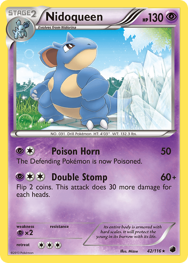 Carta Nidoqueen 42/116 do set Plasma Freeze — Pokémon TCG | Bynx