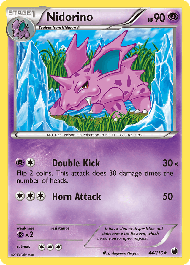 Carta Nidorino 44/116 do set Plasma Freeze — Pokémon TCG | Bynx