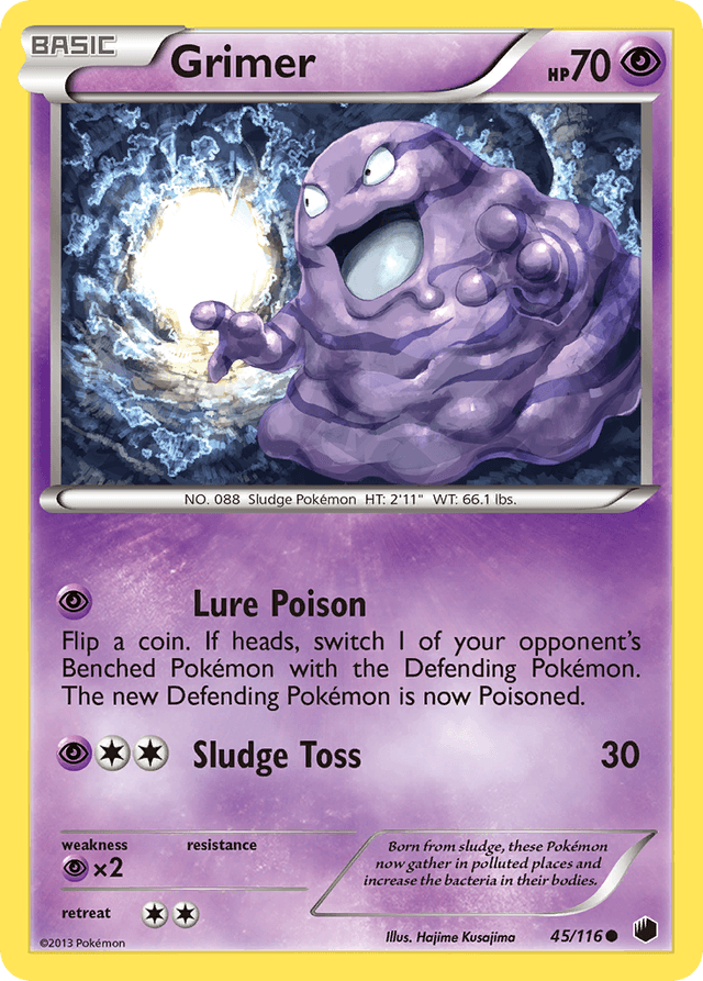 Carta Grimer 45/116 do set Plasma Freeze — Pokémon TCG | Bynx