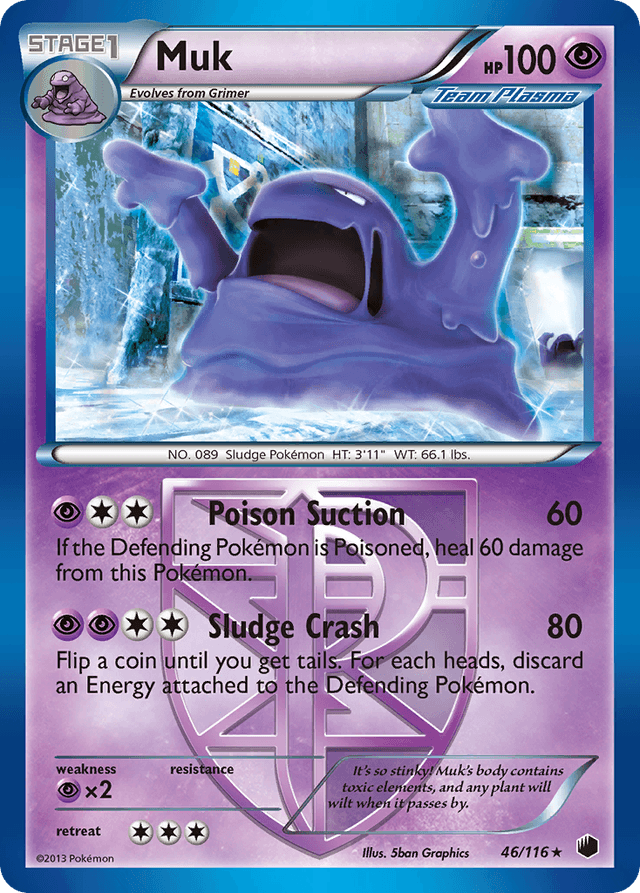 Carta Muk 46/116 do set Plasma Freeze — Pokémon TCG | Bynx