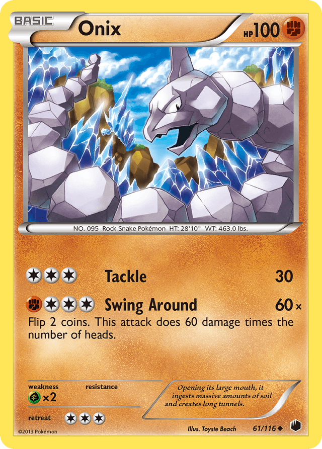 Carta Onix 61/116 do set Plasma Freeze — Pokémon TCG | Bynx