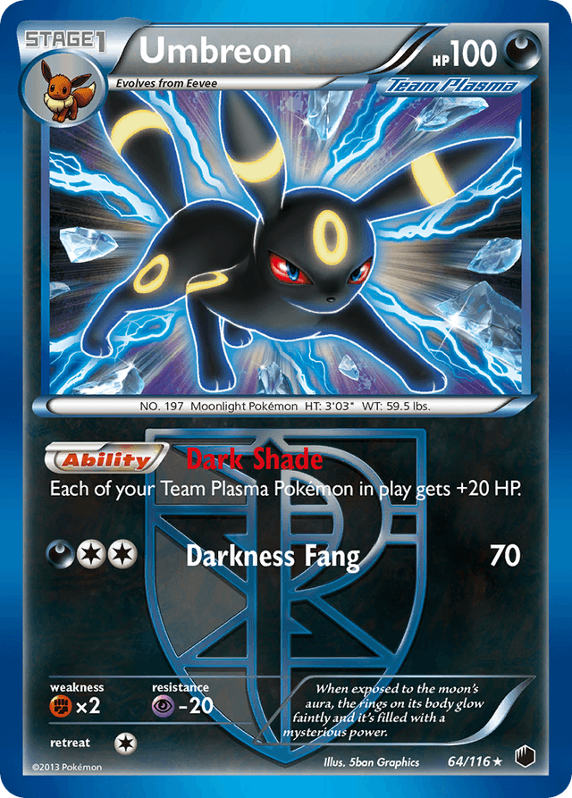 Carta Umbreon 64/116 do set Plasma Freeze — Pokémon TCG | Bynx