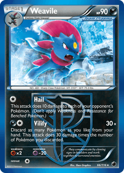 Weavile 66/116 — Congelamento de Plasma