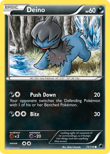 Carta Deino 75/116 do set Plasma Freeze — Pokémon TCG | Bynx