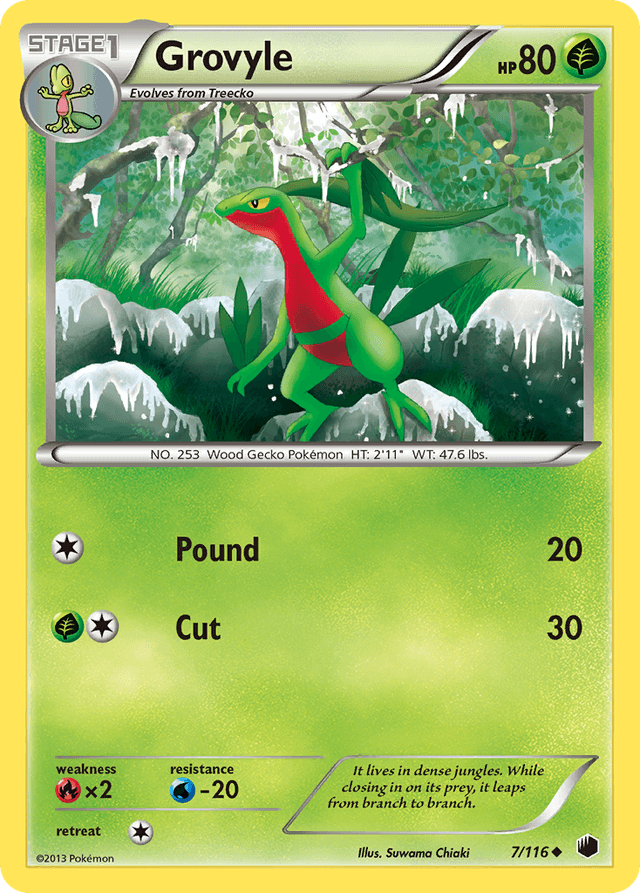 Carta Grovyle 7/116 do set Plasma Freeze — Pokémon TCG | Bynx
