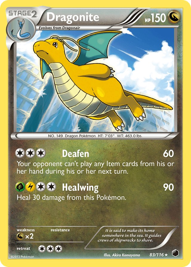 Carta Dragonite 83/116 do set Plasma Freeze — Pokémon TCG | Bynx