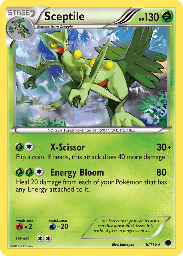 Carta Sceptile 8/116 do set Plasma Freeze — Pokémon TCG | Bynx
