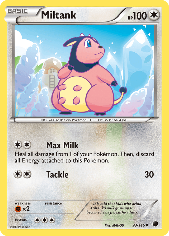 Carta Miltank 93/116 do set Plasma Freeze — Pokémon TCG | Bynx