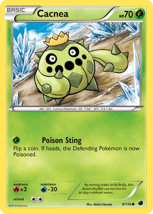 Carta Cacnea 9/116 do set Plasma Freeze — Pokémon TCG | Bynx