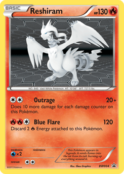 Reshiram BW004 — BW Black Star Promos