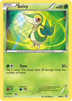 Snivy BW01 — BW Black Star Promos