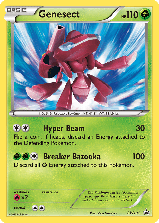 Carta Genesect BW101/101 do set BW Black Star Promos — Pokémon TCG | Bynx