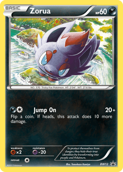 Zorua BW12 — BW Black Star Promos