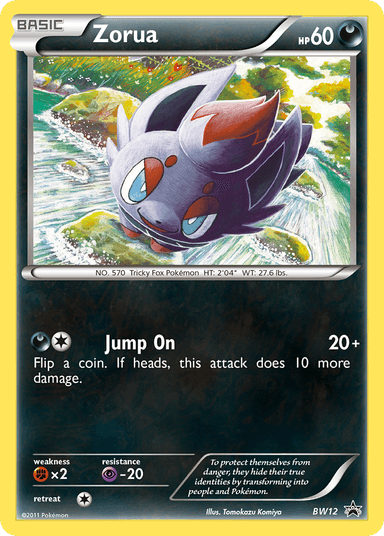 Carta Zorua BW12/101 do set BW Black Star Promos — Pokémon TCG | Bynx