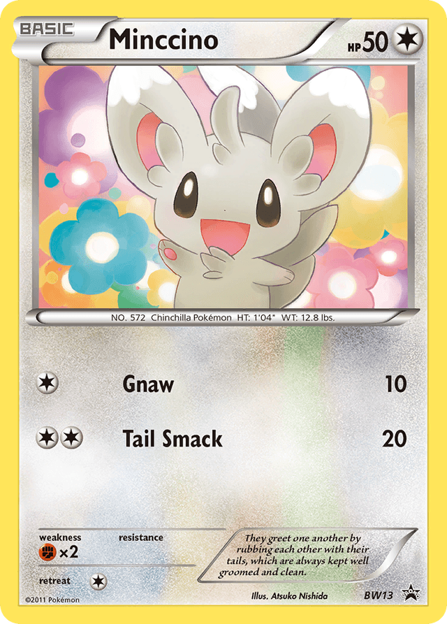 Carta Minccino BW13/101 do set BW Black Star Promos — Pokémon TCG | Bynx
