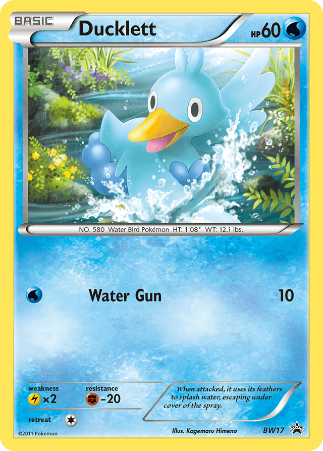 Carta Ducklett BW17/101 do set BW Black Star Promos — Pokémon TCG | Bynx
