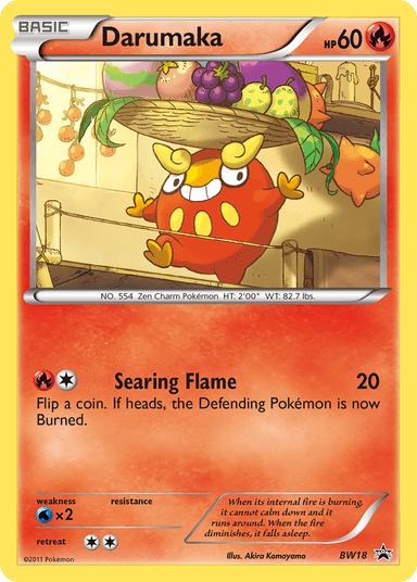 Carta Darumaka BW18/101 do set BW Black Star Promos — Pokémon TCG | Bynx