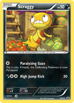 Scraggy BW25 — BW Black Star Promos