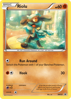 Riolu BW33 — BW Black Star Promos