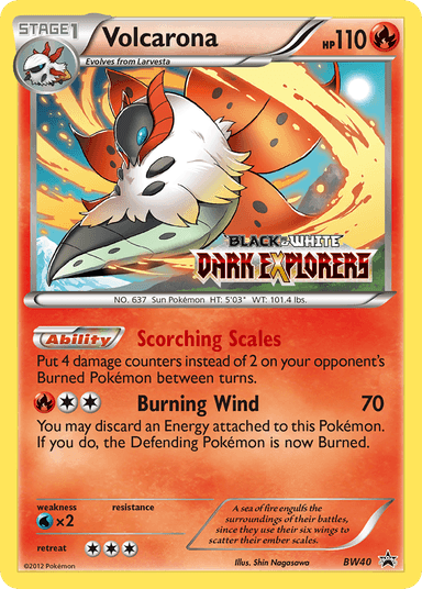 Carta Volcarona BW40/101 do set BW Black Star Promos — Pokémon TCG | Bynx