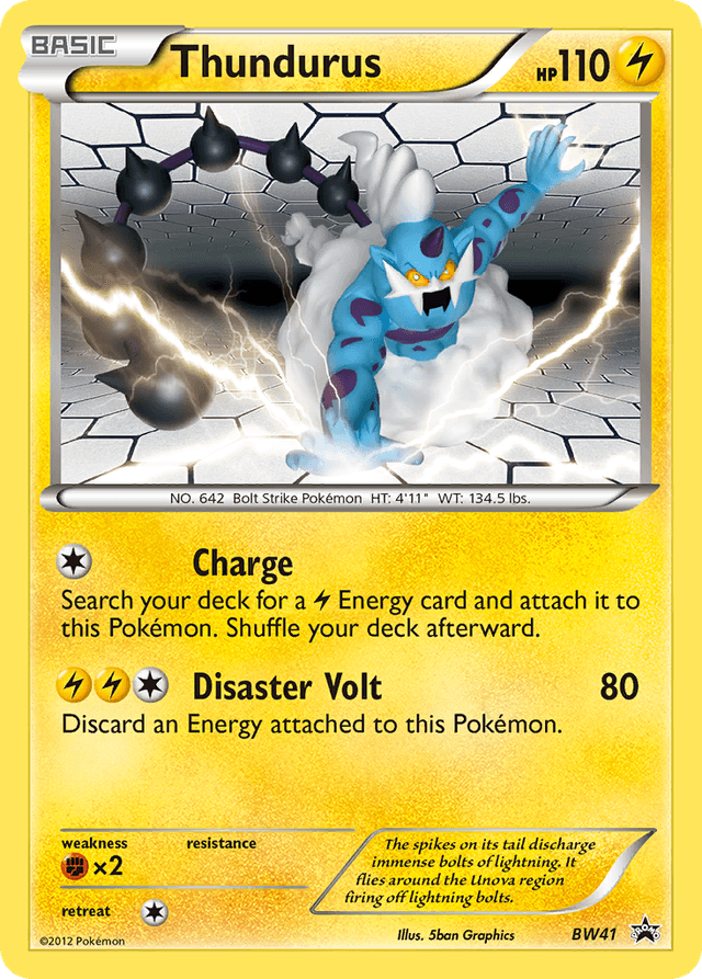 Carta Thundurus BW41/101 do set BW Black Star Promos — Pokémon TCG | Bynx