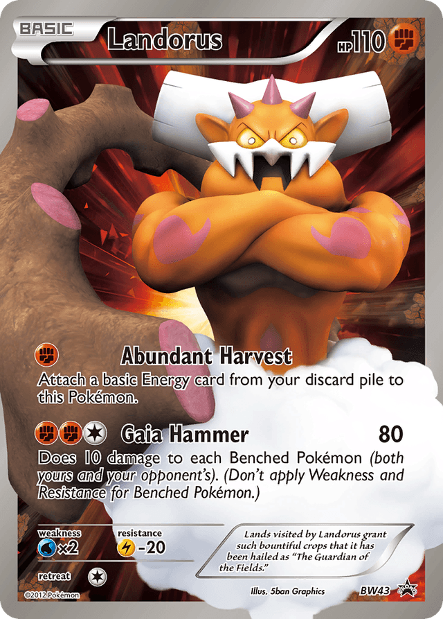 Carta Landorus BW43/101 do set BW Black Star Promos — Pokémon TCG | Bynx
