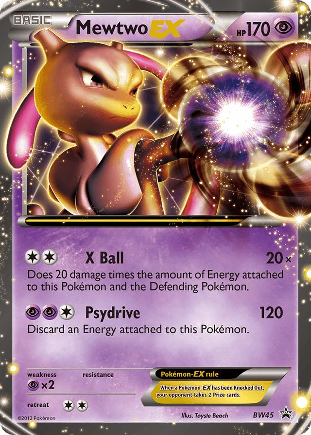 Carta Mewtwo-EX BW45/101 do set BW Black Star Promos — Pokémon TCG | Bynx