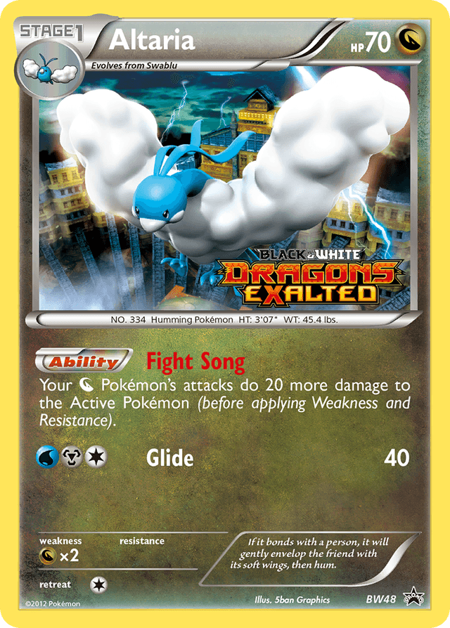 Carta Altaria BW48/101 do set BW Black Star Promos — Pokémon TCG | Bynx