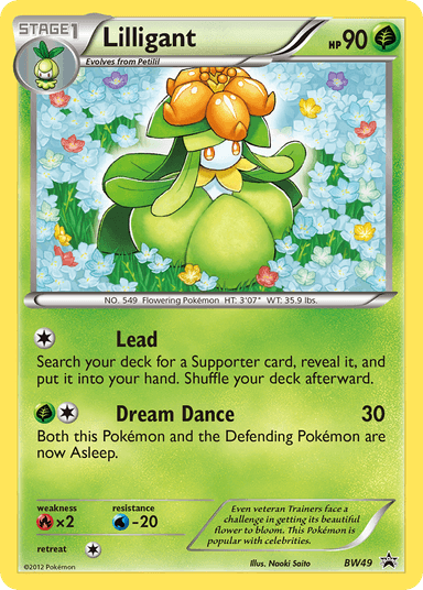 Carta Lilligant BW49/101 do set BW Black Star Promos — Pokémon TCG | Bynx
