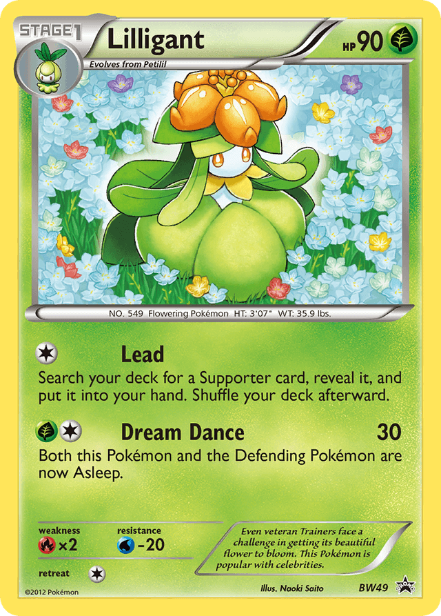 Carta Lilligant BW49/101 do set BW Black Star Promos — Pokémon TCG | Bynx