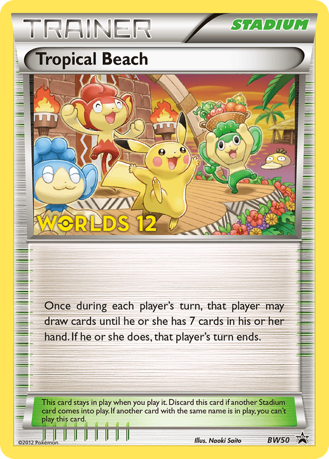 Carta Tropical Beach BW50/101 do set BW Black Star Promos — Pokémon TCG | Bynx