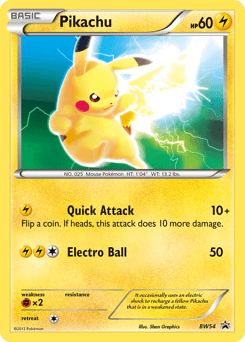 Pikachu BW54 — BW Black Star Promos