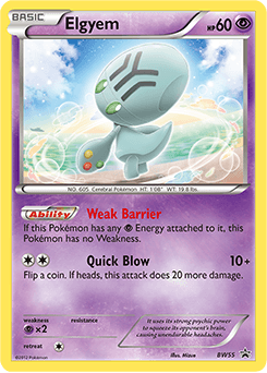 Elgyem BW55 — BW Black Star Promos