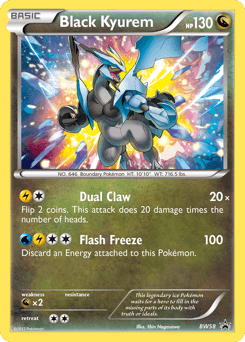 Black Kyurem BW58 — BW Black Star Promos
