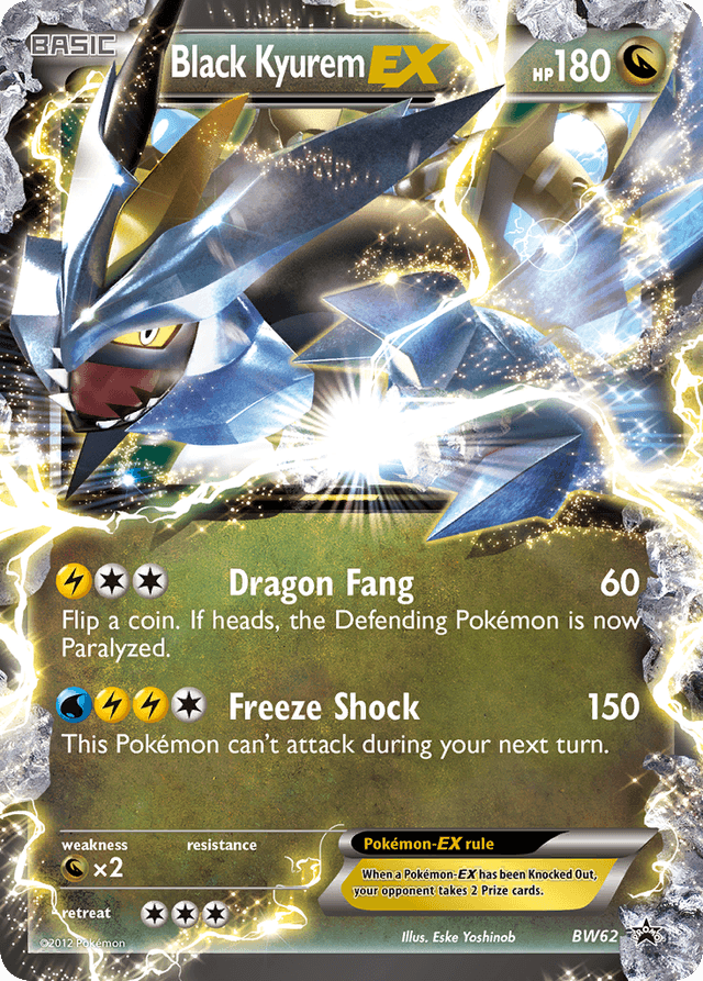 Carta Black Kyurem-EX BW62/101 do set BW Black Star Promos — Pokémon TCG | Bynx