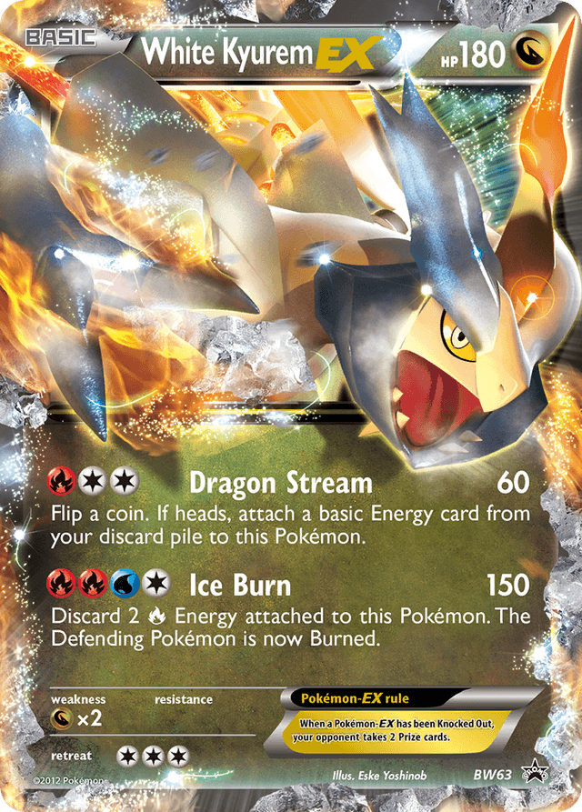Carta White Kyurem-EX BW63/101 do set BW Black Star Promos — Pokémon TCG | Bynx