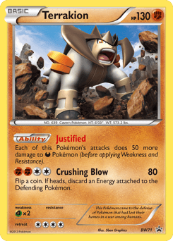 Terrakion BW71 — BW Black Star Promos