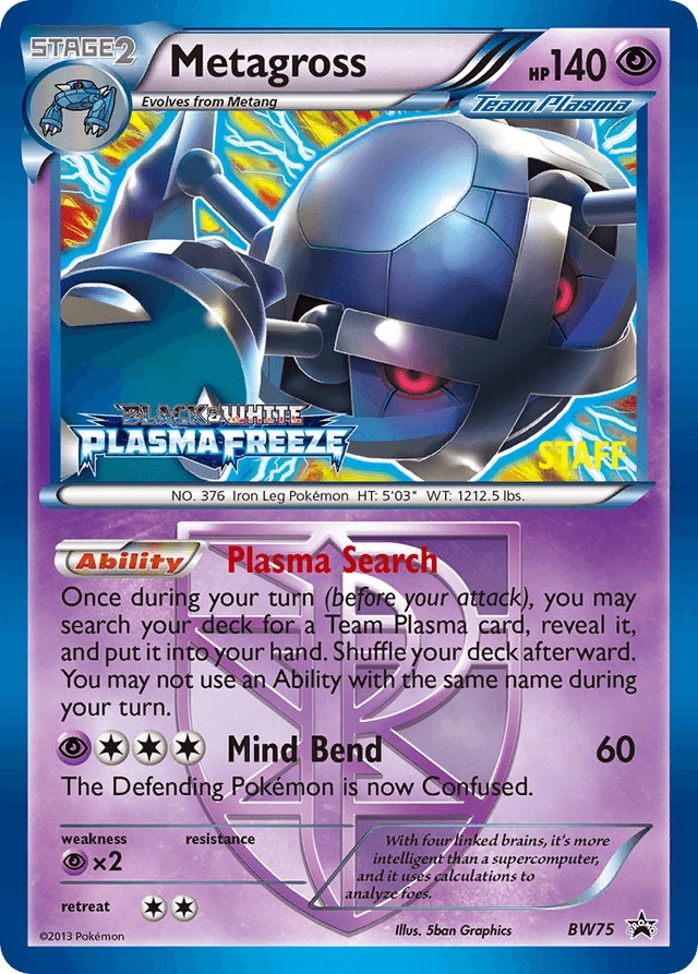 Carta Metagross BW75/101 do set BW Black Star Promos — Pokémon TCG | Bynx