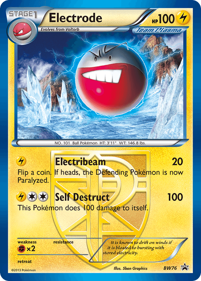 Carta Electrode BW76/101 do set BW Black Star Promos — Pokémon TCG | Bynx