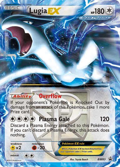 Carta Lugia-EX BW83/101 do set BW Black Star Promos — Pokémon TCG | Bynx