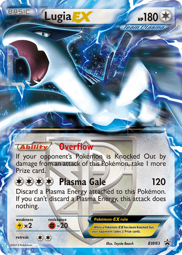 Carta Lugia-EX BW83/101 do set BW Black Star Promos — Pokémon TCG | Bynx