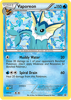 Vaporeon BW89 — BW Black Star Promos
