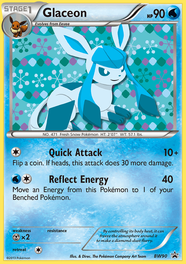 Carta Glaceon BW90/101 do set BW Black Star Promos — Pokémon TCG | Bynx